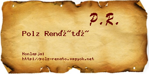Polz Renátó névjegykártya
